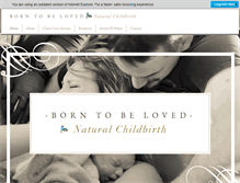 Tablet Screenshot of borntobelovedbirth.com